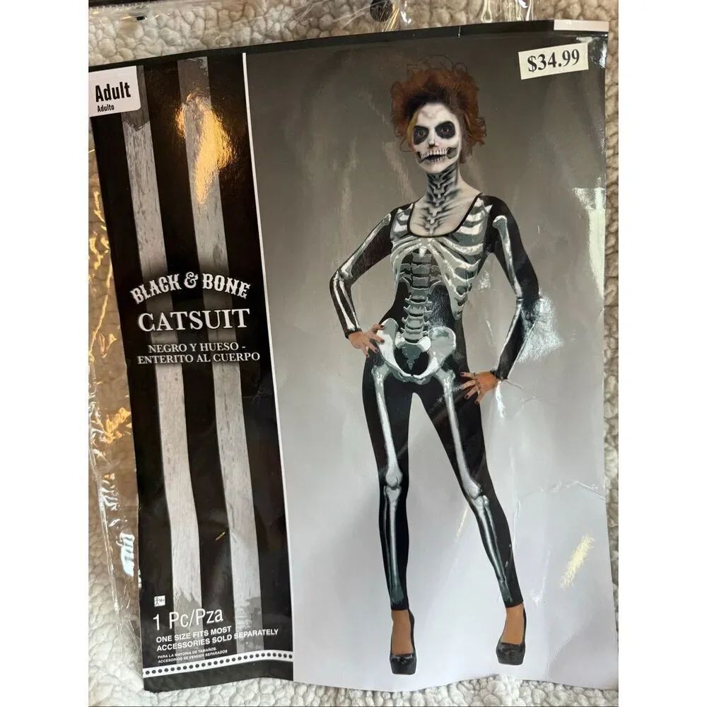 Black & Bone Skeleton Catsuit